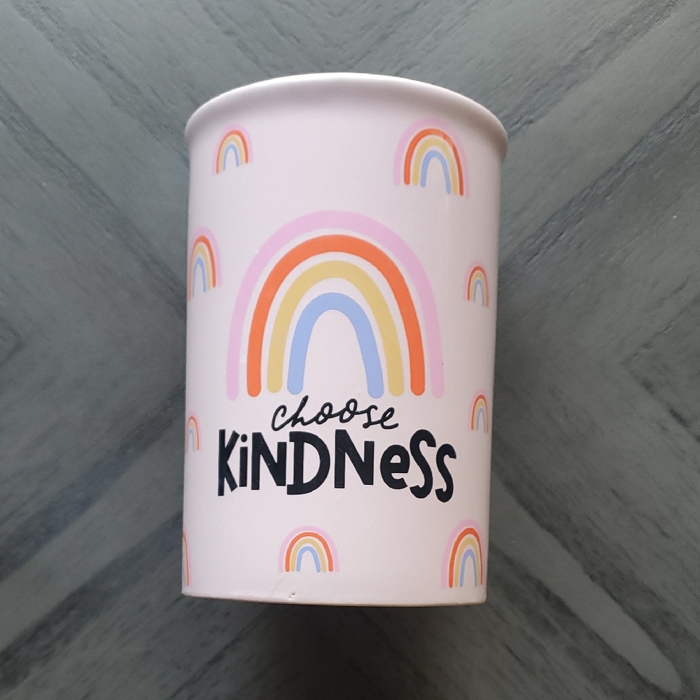 Rainbow 'Choose Kindness' Storage Cup
